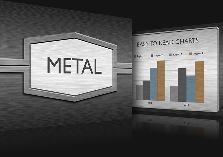 Metal Keynote theme for iOS