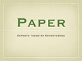 Paper Keynote Theme for iOS